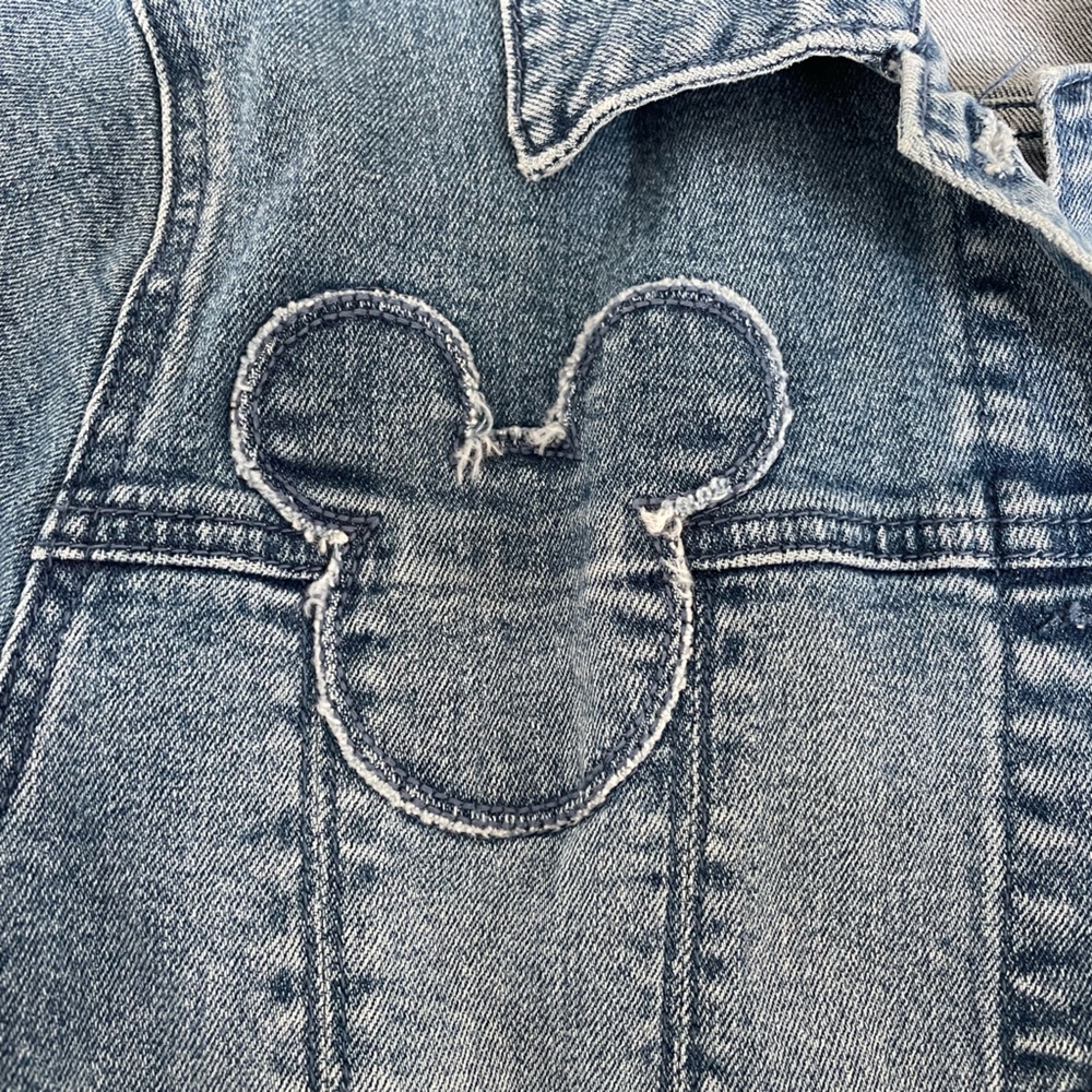 Mickey Mouse Denim Jacket Medium - image 3